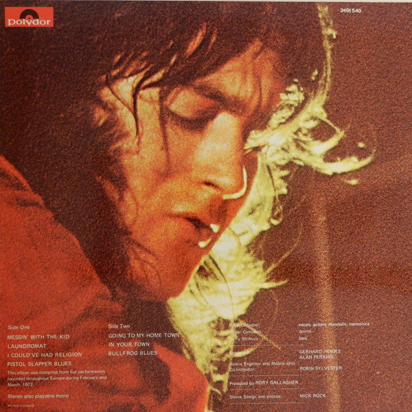 Rory Gallagher - Live! In Europe (LP Tweedehands) - Discords.nl