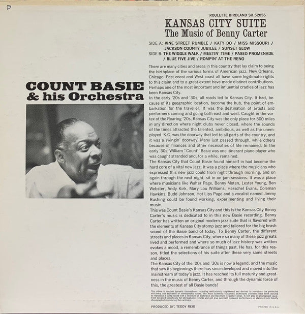 Count Basie Orchestra - Kansas City Suite - The Music Of Benny Carter (LP Tweedehands)