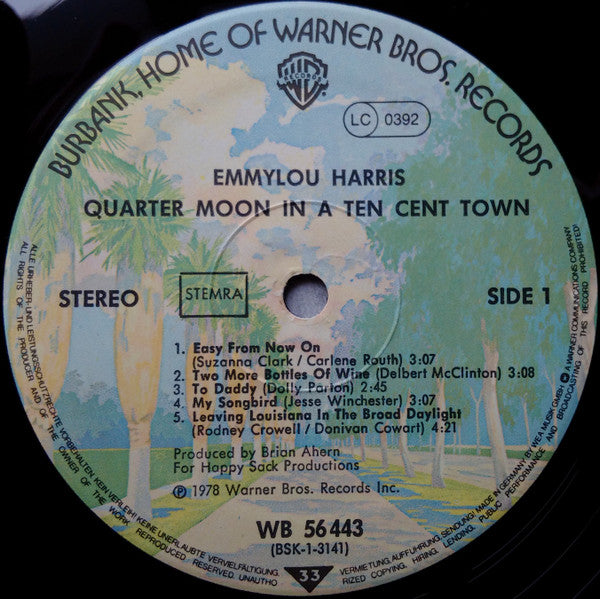 Emmylou Harris - Quarter Moon In A Ten Cent Town (LP Tweedehands)