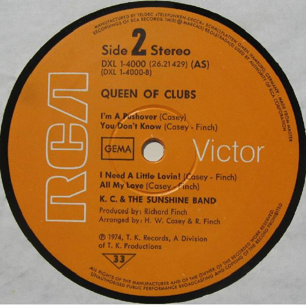 KC & The Sunshine Band - Queen Of Clubs (LP Tweedehands)