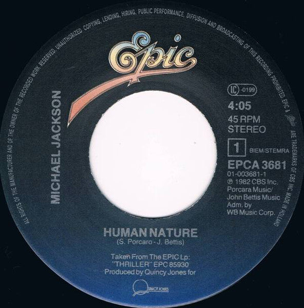 Michael Jackson - Human Nature (7-inch Tweedehands)