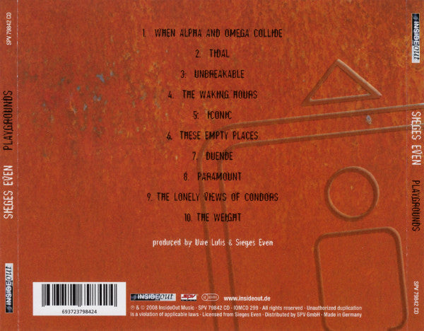 Sieges Even - Playgrounds (CD) - Discords.nl