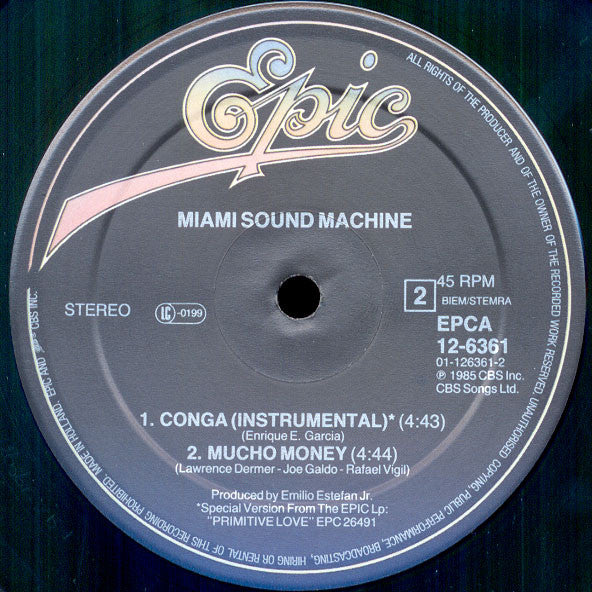 Miami Sound Machine - Conga! (Dance Mix) (12" Tweedehands) - Discords.nl
