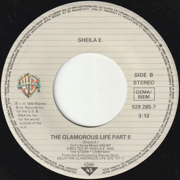Sheila E. - The Glamorous Life (7-inch Tweedehands)