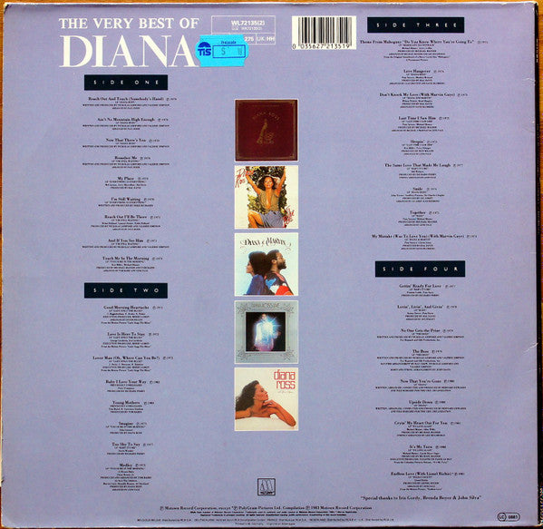 Diana Ross - The Very Best Of Diana Ross - Anthology (LP Tweedehands)