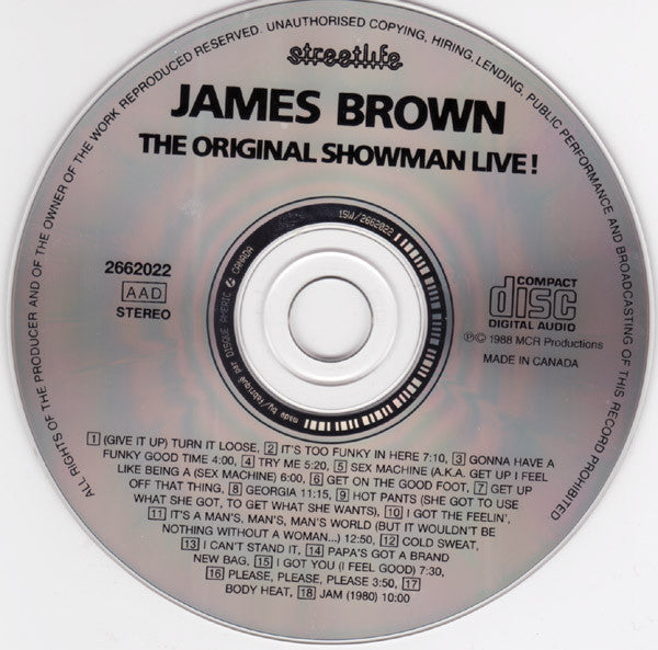 James Brown - The Original Showman Live! (CD)