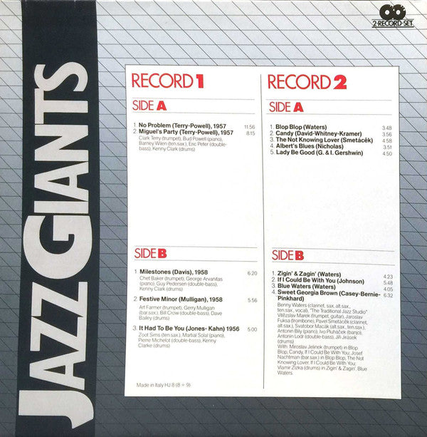 Various - Jazz Giants (LP Tweedehands) - Discords.nl