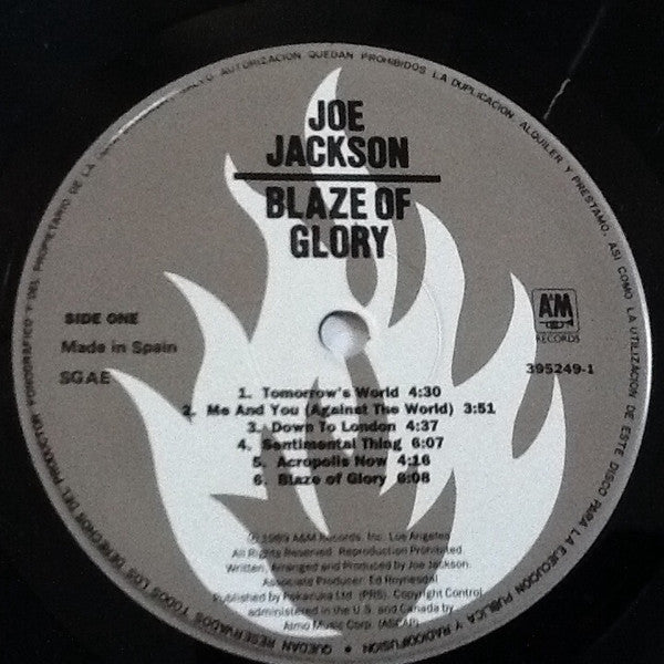 Joe Jackson - Blaze Of Glory (LP Tweedehands)