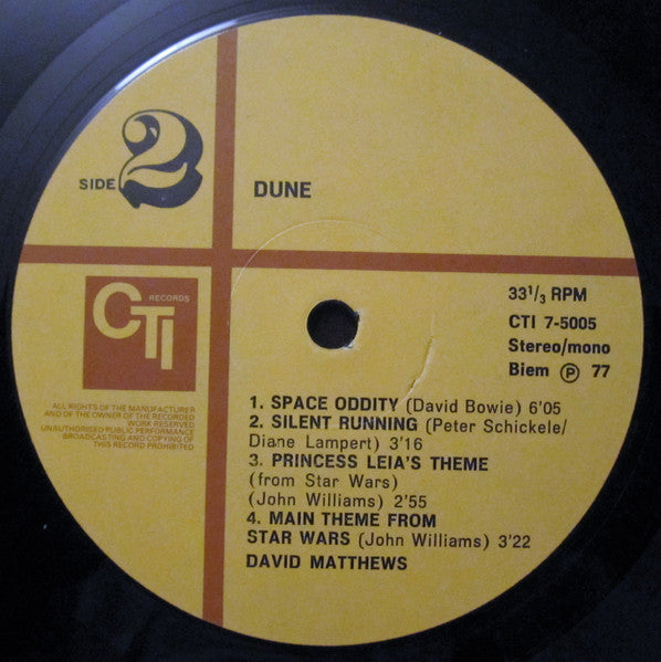 Dave Matthews (3) - Dune (LP Tweedehands)