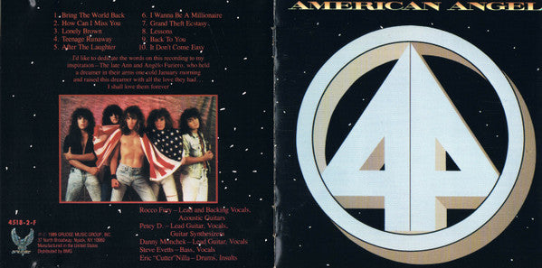 American Angel - American Angel (CD Tweedehands)