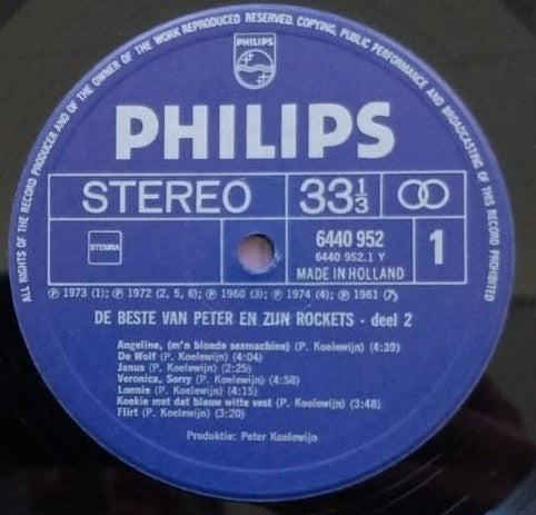 Peter Koelewijn & Zijn Rockets - De Beste Van Peter En Zijn Rockets Deel 2 (LP Tweedehands)