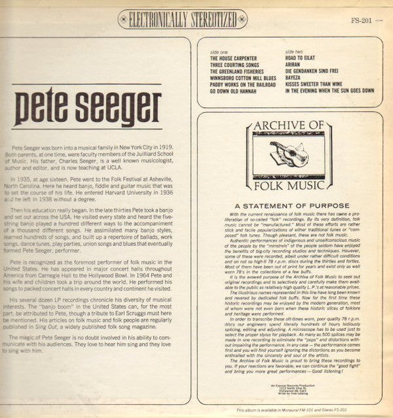 Pete Seeger - Pete Seeger (LP Tweedehands)