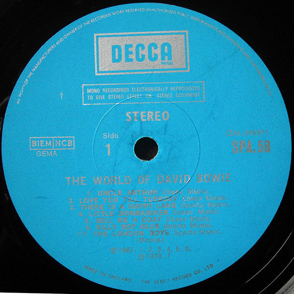 David Bowie - The World Of David Bowie (LP Tweedehands)