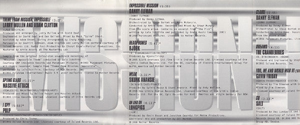 Various - Mission: Impossible (Music From And Inspired By The Motion Picture) (CD)