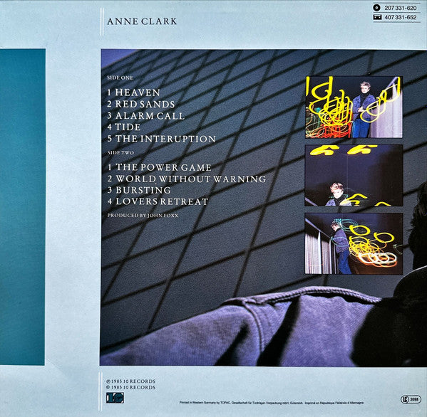 Anne Clark - Pressure Points (LP Tweedehands) - Discords.nl