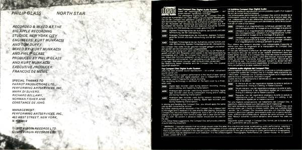 Philip Glass - North Star (CD Tweedehands)