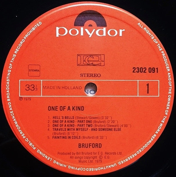 Bruford - One Of A Kind (LP Tweedehands) - Discords.nl