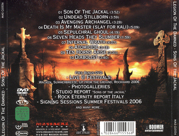 Legion Of The Damned - Sons Of The Jackal (CD Tweedehands)