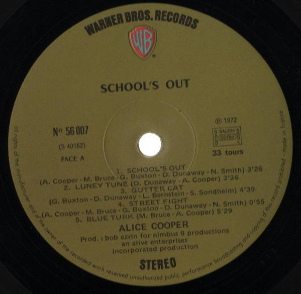 Alice Cooper - School's Out (LP Tweedehands)