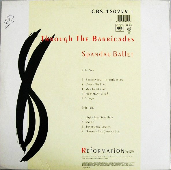 Spandau Ballet - Through The Barricades (LP Tweedehands)