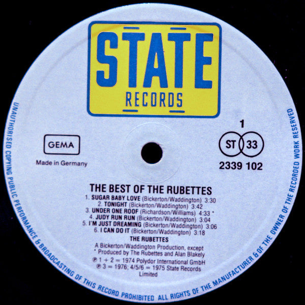 Rubettes, The - The Best Of The Rubettes (LP Tweedehands)