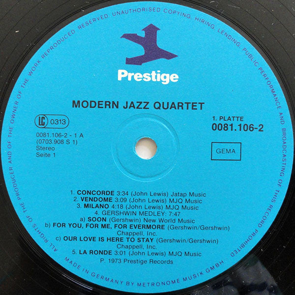 Modern Jazz Quartet, The - Modern Jazz Quartet (LP Tweedehands) - Discords.nl