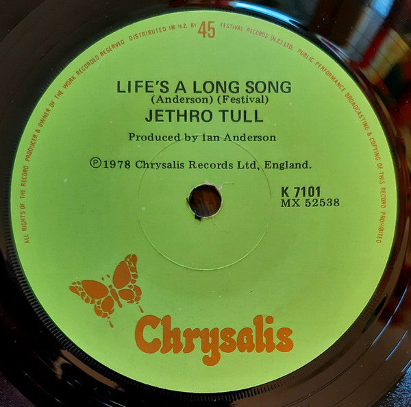 Jethro Tull - Moths (7-inch Tweedehands) - Discords.nl