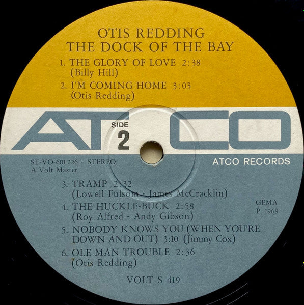 Otis Redding - The Dock Of The Bay (LP Tweedehands)