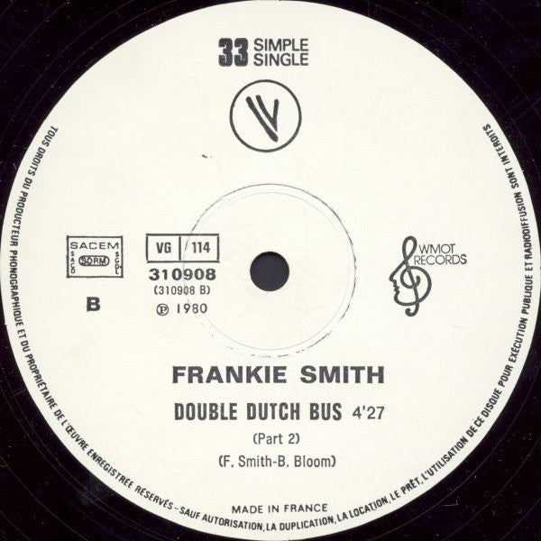 Frankie Smith - Double Dutch Bus (Part 1 & 2) (12" Tweedehands)