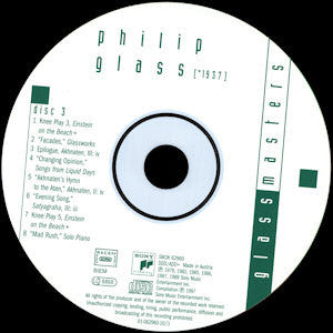 Philip Glass - Glassmasters (CD) - Discords.nl