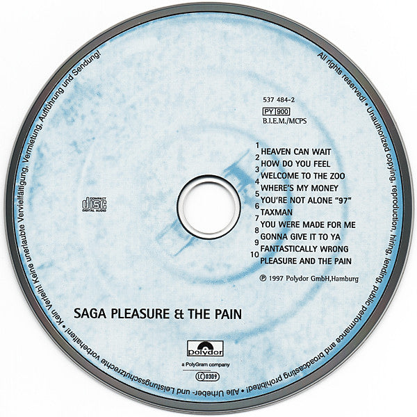 Saga - Pleasure & The Pain (CD Tweedehands)