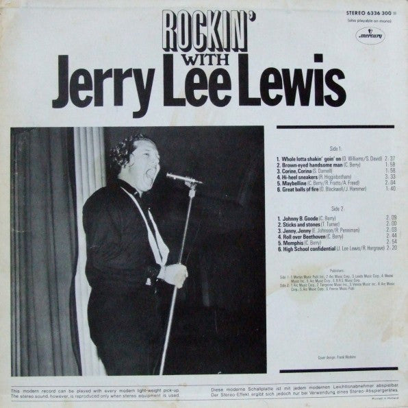 Jerry Lee Lewis - Rockin' With Jerry Lee Lewis (LP Tweedehands)