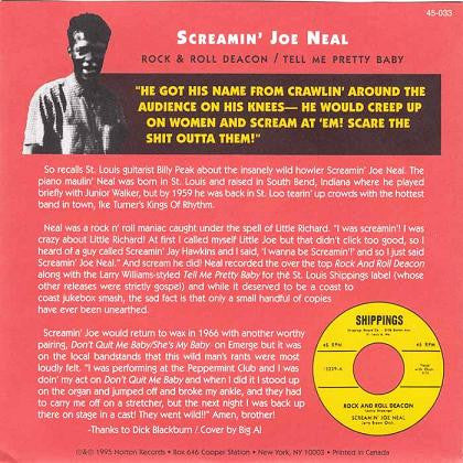 Screamin' Joe Neal - Rock & Roll Deacon (7-inch Tweedehands) - Discords.nl