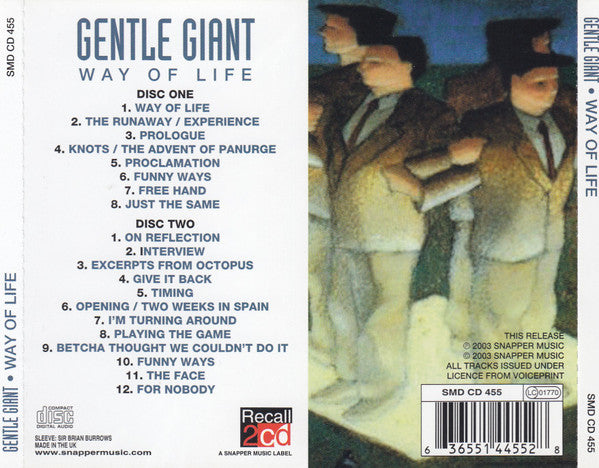 Gentle Giant - Way Of Life (CD)