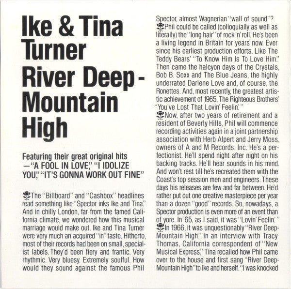 Ike & Tina Turner - River Deep-Mountain High (CD Tweedehands) - Discords.nl