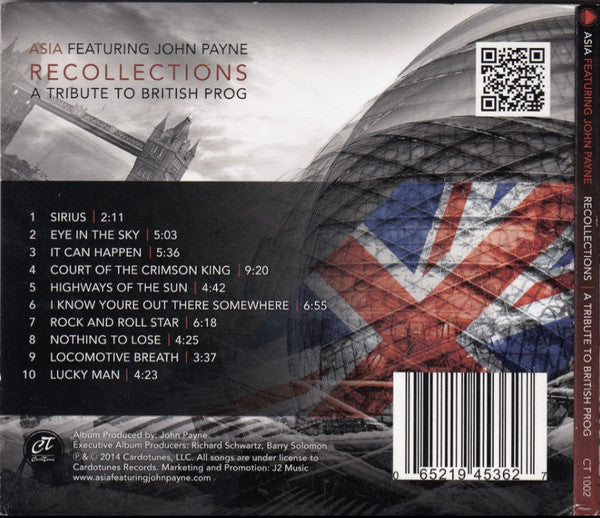 Asia Featuring John Payne - Recollections (A Tribute To British Prog) (CD)