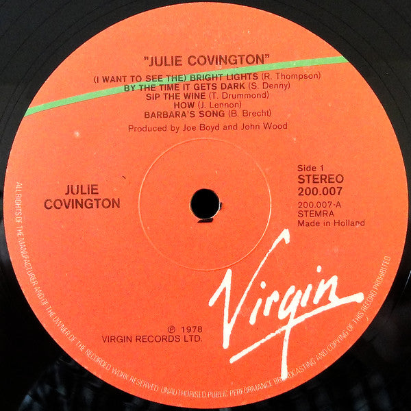 Julie Covington - Julie Covington (LP Tweedehands)