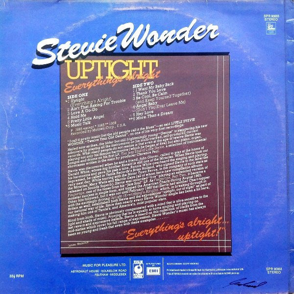 Stevie Wonder - Uptight (Everything's Alright) (LP Tweedehands)