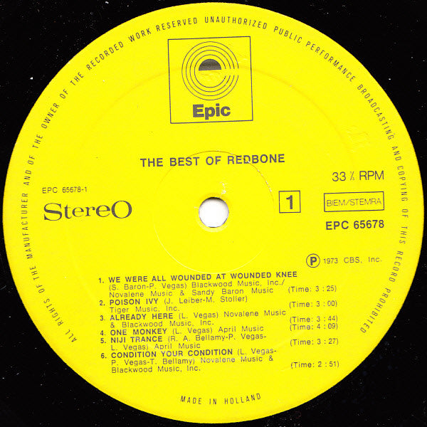 Redbone - The Best Of Redbone (LP Tweedehands) - Discords.nl