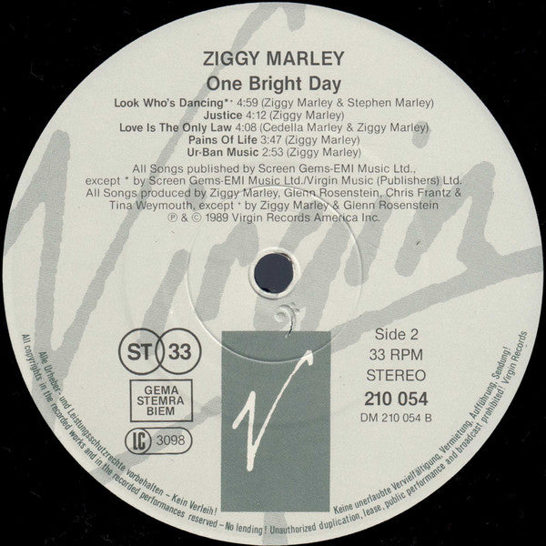 Ziggy Marley And The Melody Makers - One Bright Day (LP Tweedehands)