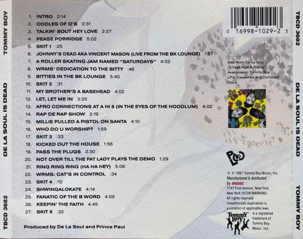 De La Soul - De La Soul Is Dead (CD Tweedehands)