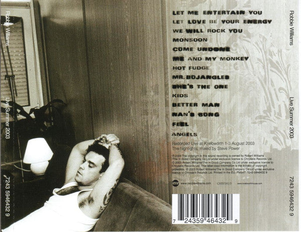 Robbie Williams - Live Summer 2003 (CD Tweedehands) - Discords.nl