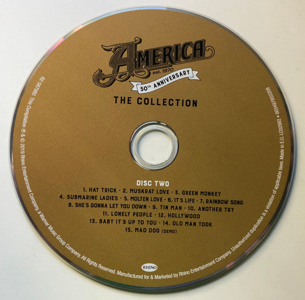 America (2) - 50th Anniversary (The Collection) (CD Tweedehands)