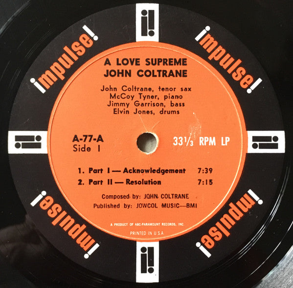 John Coltrane - A Love Supreme (LP) - Discords.nl