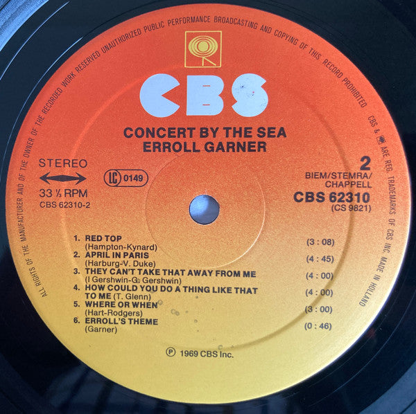 Erroll Garner - Concert By The Sea (LP Tweedehands) - Discords.nl
