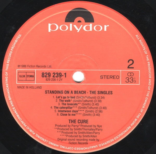 Cure, The - Standing On A Beach - The Singles (LP Tweedehands)