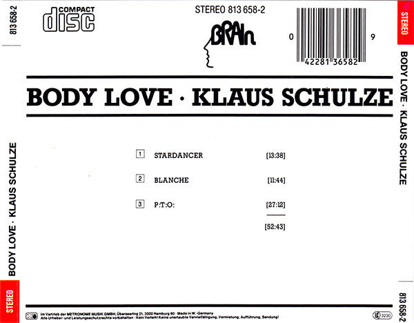 Klaus Schulze - Body Love (CD Tweedehands)