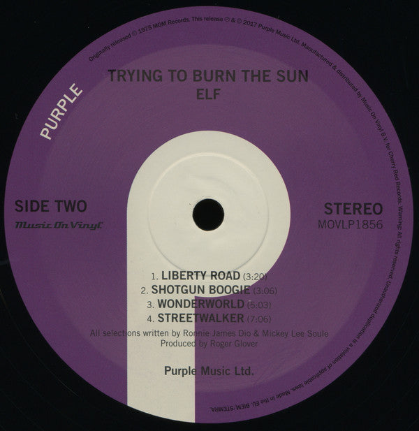 Elf (3) - Trying To Burn The Sun (LP) - Discords.nl