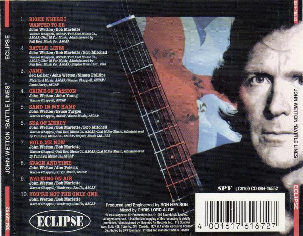 John Wetton - Battle Lines (CD)