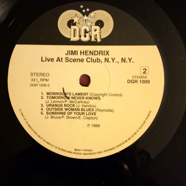 Jimi Hendrix - Live At The Scene Club, N.Y., N.Y. (LP Tweedehands)